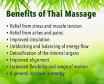 benefits of thai massage poster